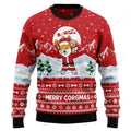 FUNSTUFFPRINT Corgi Merry Xmas Ugly Christmas Sweater for men and women Ugly Sweater