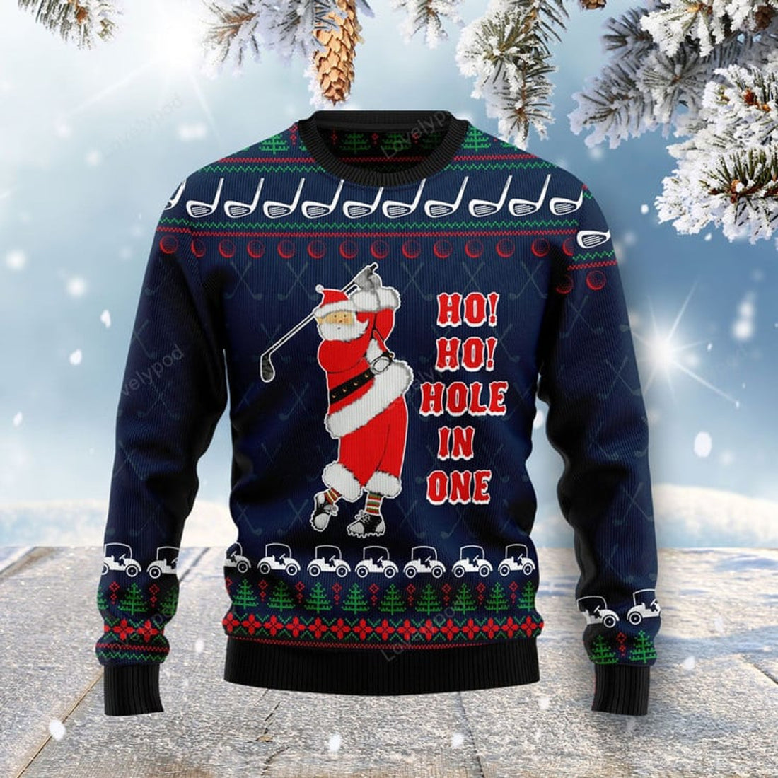 FUNSTUFFPRINT Hockey Is Back Ugly Christmas Sweater For Men & Women Ugly Sweater