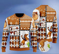 FUNSTUFFPRINT Horse Cowboy Merry Christmas Ugly Christmas Sweater for men and women Ugly Sweater