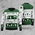 FUNSTUFFPRINT Shitters Full Knitted Ugly Christmas Sweater for men and women Ugly Sweater