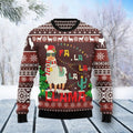FUNSTUFFPRINT Christmas Llama Falalala Ugly Sweater for men and women Ugly Sweater