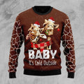 FUNSTUFFPRINT Funny Giraffe Ugly Christmas Sweater For Men & Women Adult Ugly Sweater