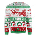 FUNSTUFFPRINT Fa Lla Lla Llamas Ugly Christmas Sweater For Ugly Sweater