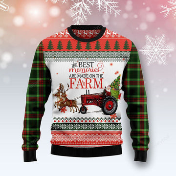 FUNSTUFFPRINT Llamas Ugly Christmas Sweater For Ugly Sweater