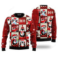 FUNSTUFFPRINT Penguin Ugly Christmas Sweater For Men & Women Ugly Sweater