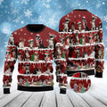 FUNSTUFFPRINT Cute Dog Ugly Christmas Sweater For Men & Women Ugly Sweater