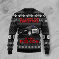 FUNSTUFFPRINT All I Want For Christmas Is More Police Ugly Christmas Sweater For Men & Women Ugly Sweater