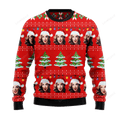 FUNSTUFFPRINT Christmas Ugly Sweater, Custom Family Members & Friends Face Personalized Christmas Sweater Ugly Sweater