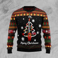 FUNSTUFFPRINT Merry Christmas Firefighter Ugly Christmas sweater, Ugly Christmas Sweater Sweatshirt, Christmas gift Firefighter Ugly Sweater
