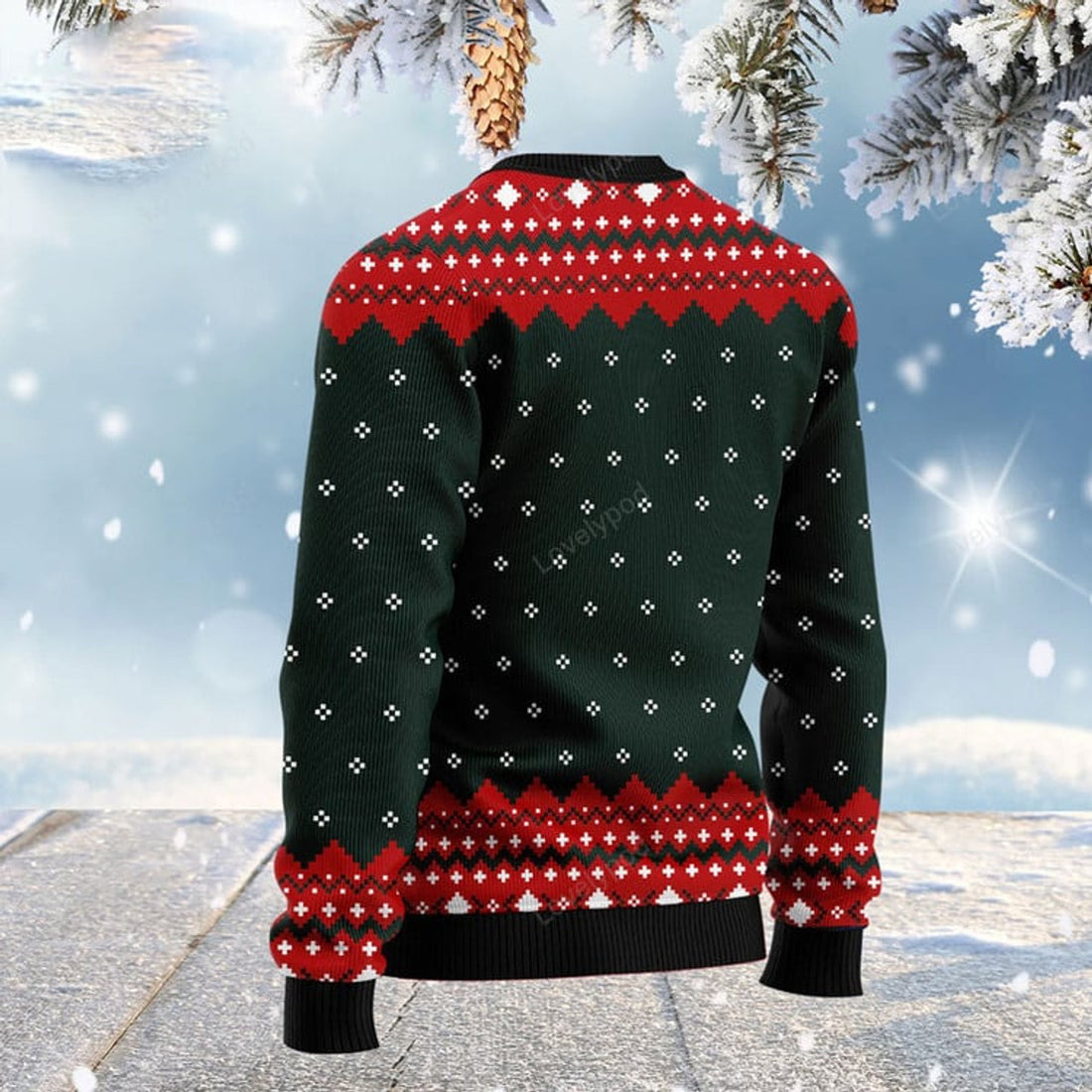 FUNSTUFFPRINT Food Cake Ugly Christmas Sweater, Christmas apparel, Christmas gift for adult Ugly Sweater
