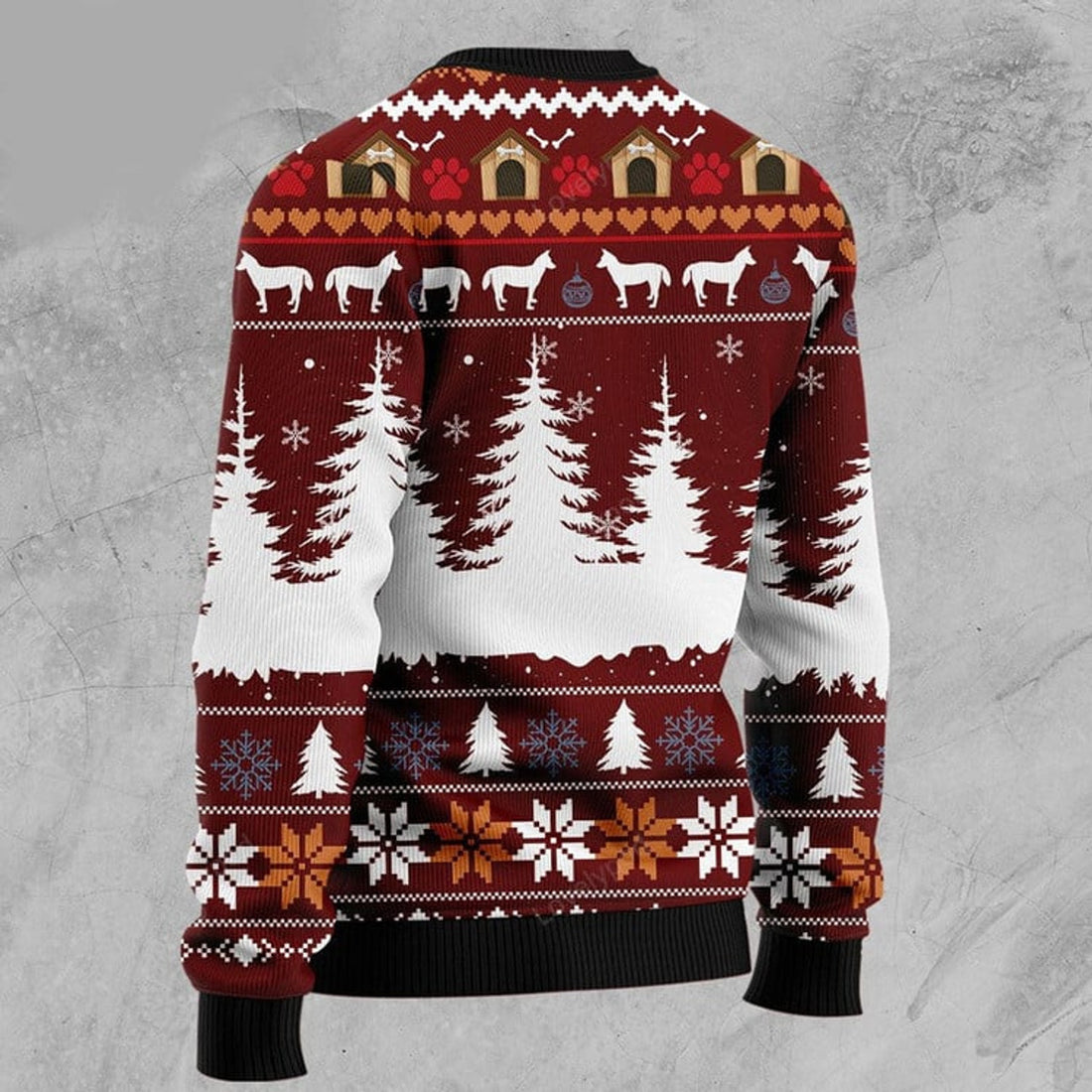 FUNSTUFFPRINT Cute Alaskan Ugly Christmas Sweater, Christmas apparel, Christmas gift for adult Ugly Sweater