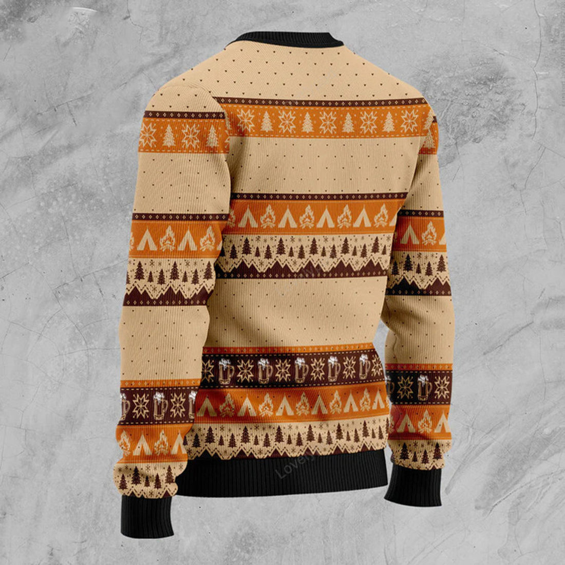FUNSTUFFPRINT Grumpy Owl Ugly Christmas Sweater Ugly Sweater
