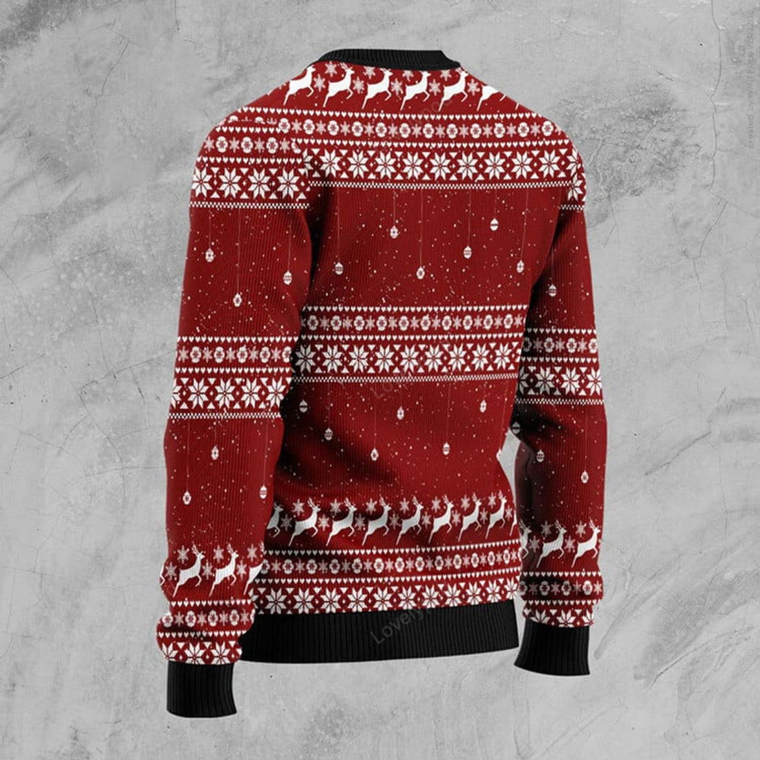 FUNSTUFFPRINT Bulldog True Friend Ugly Christmas Sweater, Christmas gift for Dog lover Ugly Sweater