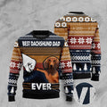 FUNSTUFFPRINT Best Dachshund Dad Ever Ugly Christmas Sweater, ugly Christmas sweater for men and women Ugly Sweater