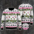 FUNSTUFFPRINT Flamingo Christmas Christmas Sweater For Men & Women Ugly Sweater