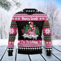 FUNSTUFFPRINT Flamingo Drunk Ugly Christmas Sweater For Men & Women Ugly Sweater