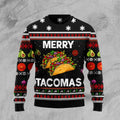 FUNSTUFFPRINT Merry Tacomas Ugly Christmas Sweater For Men & Women Adult Ugly Sweater