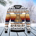 FUNSTUFFPRINT Bear Coffee Ugly Christmas Sweater For Men & Women Adult Ugly Sweater