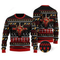 FUNSTUFFPRINT Jesus Saved My Life Ugly Christmas Sweater For Men & Women Ugly Sweater