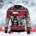 FUNSTUFFPRINT To Best Dog Dad Ugly Christmas Sweater For Men, Christmas git for Dad, Grandpa Ugly Sweater