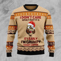 FUNSTUFFPRINT Grumpy Owl I Dont Care What Day It Is Ugly Christmas Sweater For Men & Women Ugly Sweater
