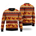 FUNSTUFFPRINT Amazing Chicken Ugly Christmas Sweater For Men & Women Ugly Sweater