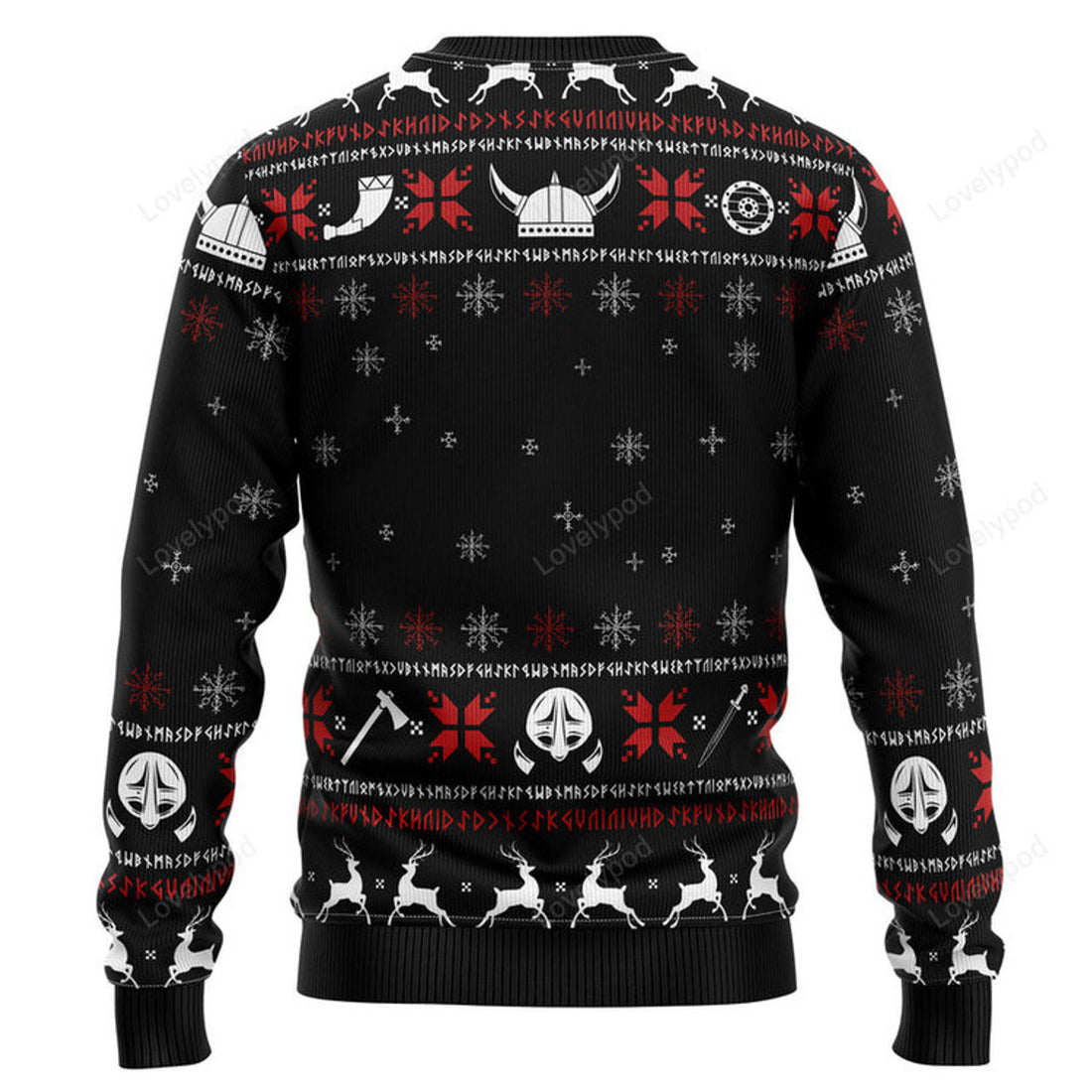 FUNSTUFFPRINT Valhalla Viking Ugly Christmas Sweater, Viking shirt, Christmas viking ugly sweater Ugly Sweater