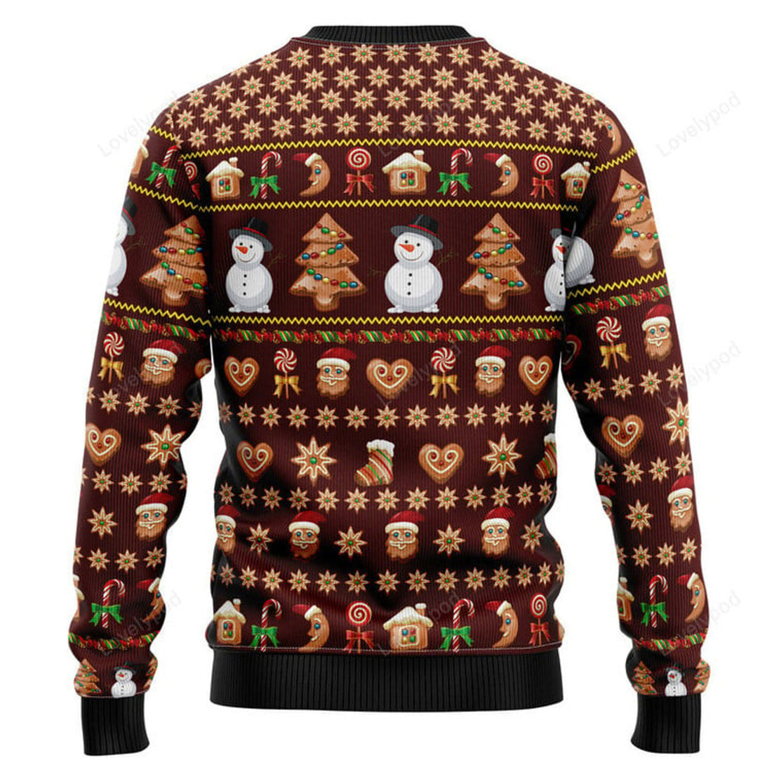 FUNSTUFFPRINT Baking Letâ€˜s Get Baked Ugly Christmas Sweater Ugly Sweater