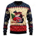 FUNSTUFFPRINT Home For The Holidays Michigan Ugly Christmas Sweater Ugly Sweater