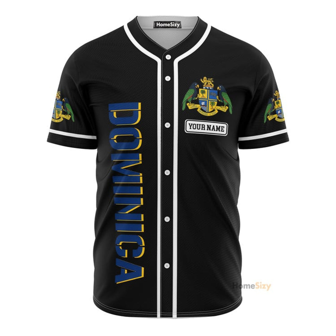 Custom Name Dominica - Personalized Baseball Jersey