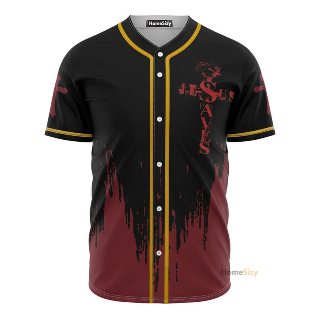 Jesus Saved My Life - Baseball Jersey