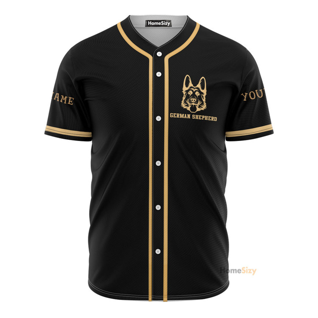 Custom Name German Shepherd - Personalized Baseball Jersey