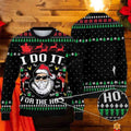 FUNSTUFFPRINT Santa Claus I Do It For The Hos Ugly Christmas Sweater Ugly Sweater