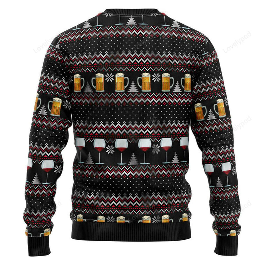 FUNSTUFFPRINT The Tree Isn't The Only Thing Getting Lit Ugly Christmas Sweater Ugly Sweater