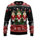 FUNSTUFFPRINT Nutcracker Christmas Tree Ugly Christmas Sweater for men and women Ugly Sweater