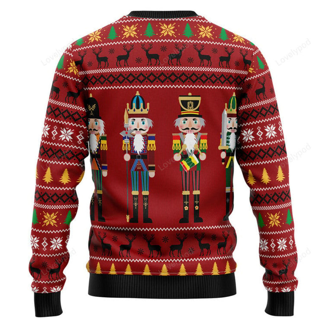 FUNSTUFFPRINT The Nutcracker Ugly Christmas Sweater for men and women Ugly Sweater