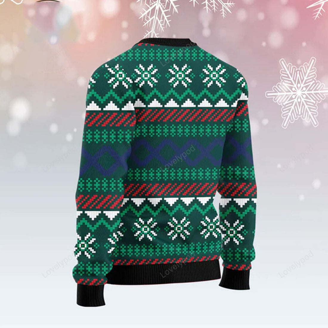FUNSTUFFPRINT Merry Sharkmas Ugly Christmas Sweater For Men & Women Ugly Sweater