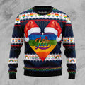 FUNSTUFFPRINT LGBT Heart ugly Christmas Sweater for women & men, LGBT Christmas shirt Ugly Sweater