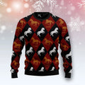 FUNSTUFFPRINT Horse Love Ugly Christmas Sweater for women & men, Horse Christmas shirt Ugly Sweater