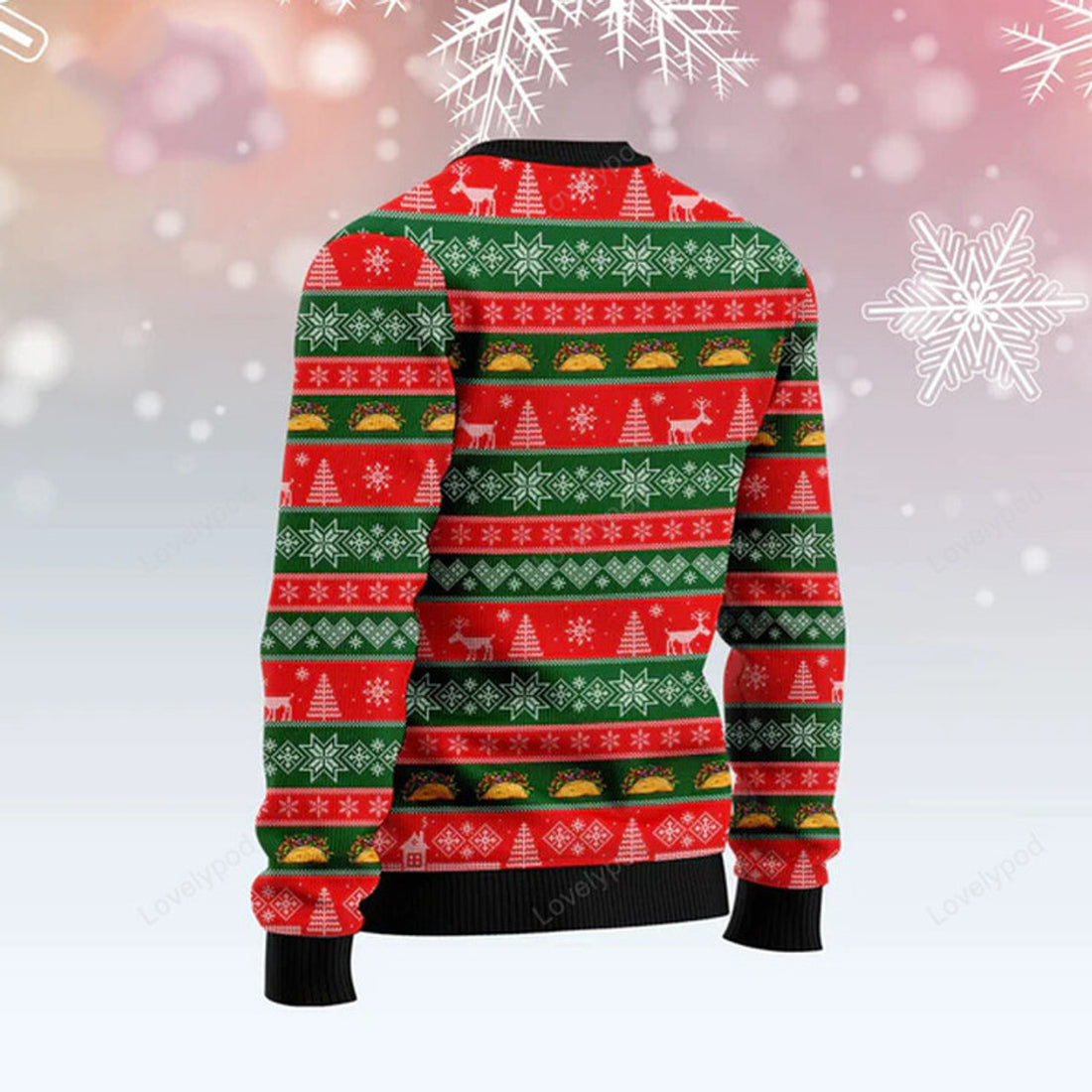 FUNSTUFFPRINT Body By Taco Ugly Christmas Sweater Ugly Sweater