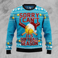 FUNSTUFFPRINT Sorry I can't it's softball season Soft Ball Season Ugly Christmas Sweater Ugly Sweater