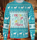 FUNSTUFFPRINT 3D FLa La La Llama Awesome Ugly Christmas Sweater, Funny Christmas Sweater for men and women Ugly Sweater