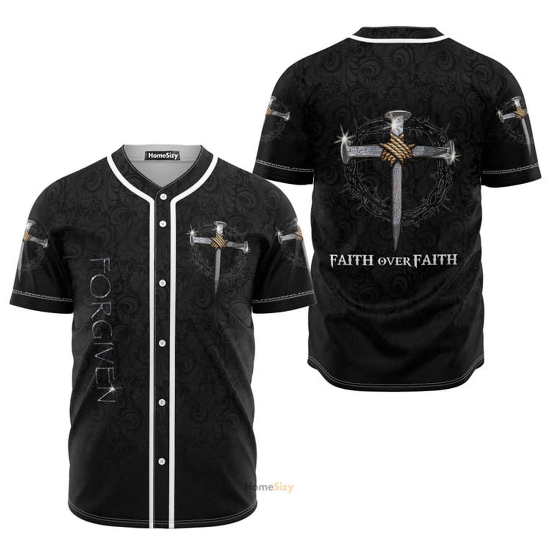 Jesus Faith Over Faith - Baseball Jersey