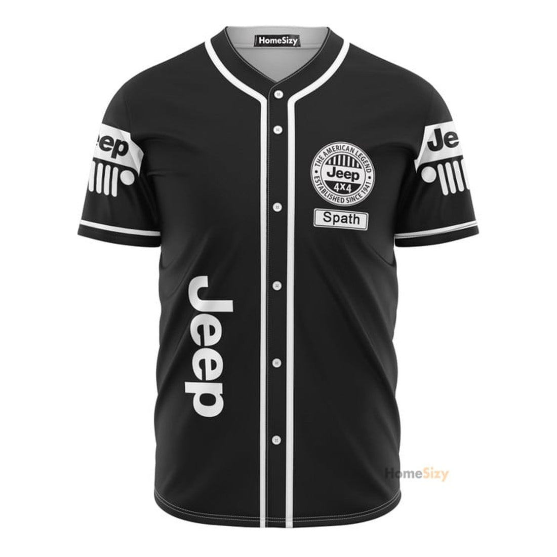 Custom Name Jeep The American Ledgen - Personalized Baseball Jersey