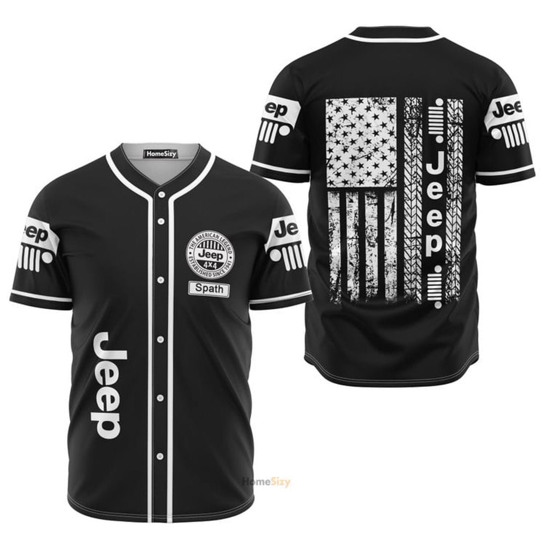 Custom Name Jeep The American Ledgen - Personalized Baseball Jersey