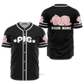 Custom Name Love Cute Pig - Personalized Baseball Jersey
