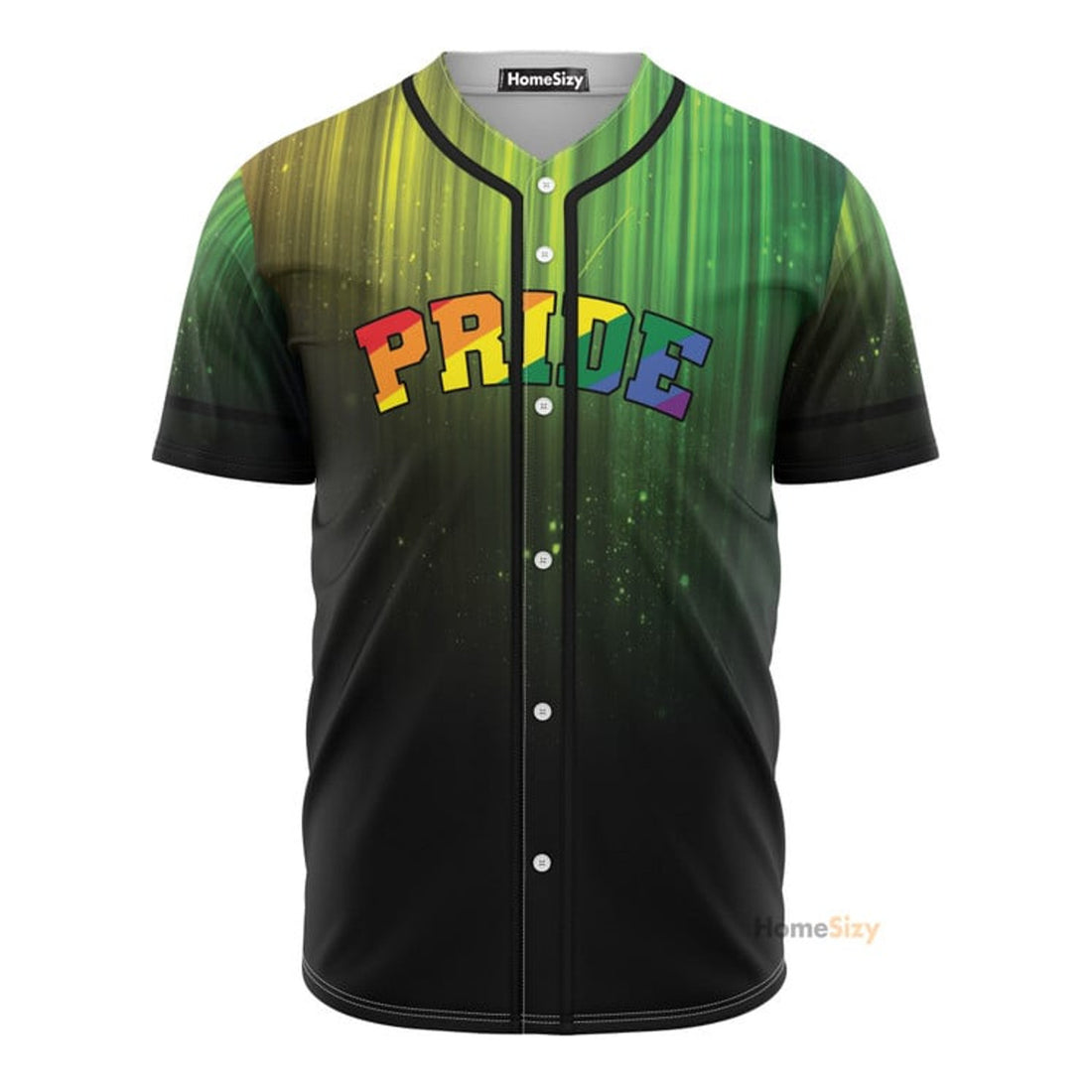 Lgbt Pride On Green - Baseball Jersey