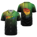 Lgbt Pride On Green - Baseball Jersey