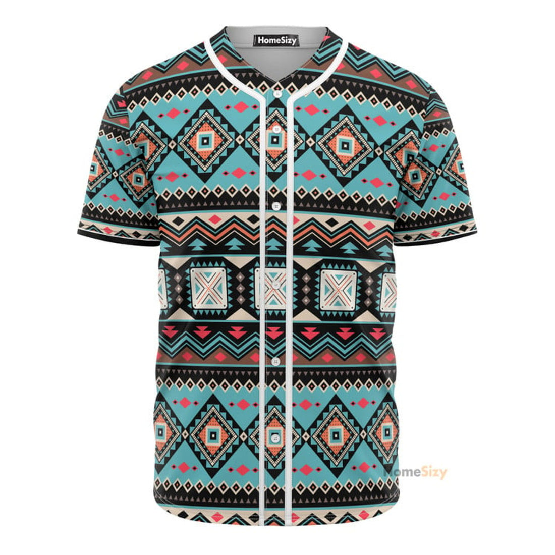 Western Native Pattern - Baseball Jersey