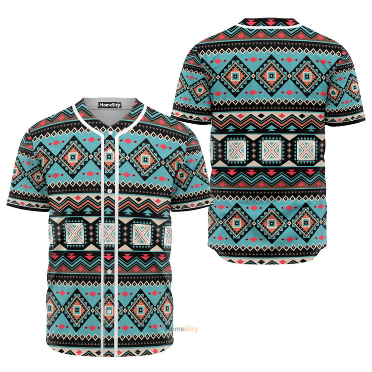 Western Native Pattern - Baseball Jersey